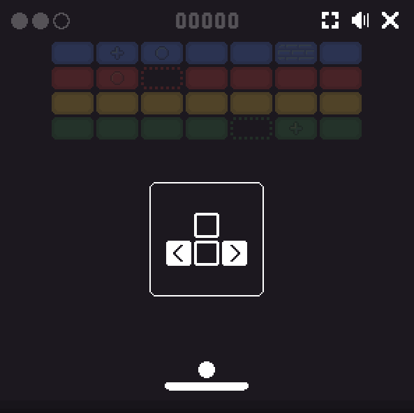 Starting the game Google Block Breaker